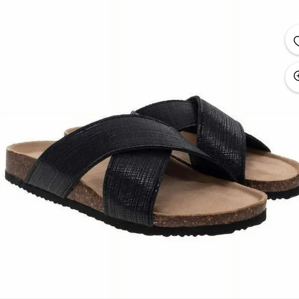 Western Chief Ladies’ Crossband Sandal BLACK